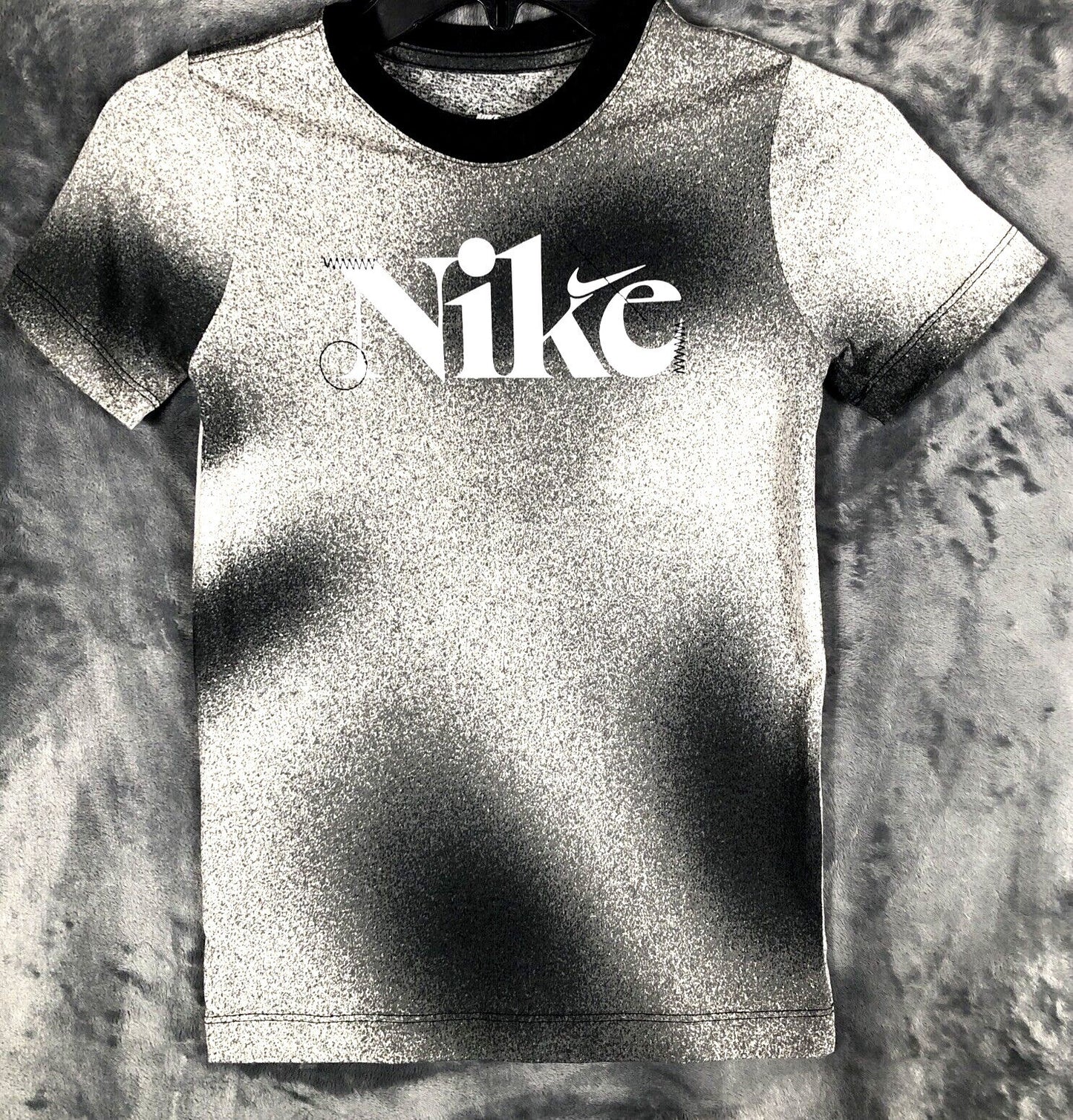 Nike Kids Black & White Short Sleeve Graphic Tee