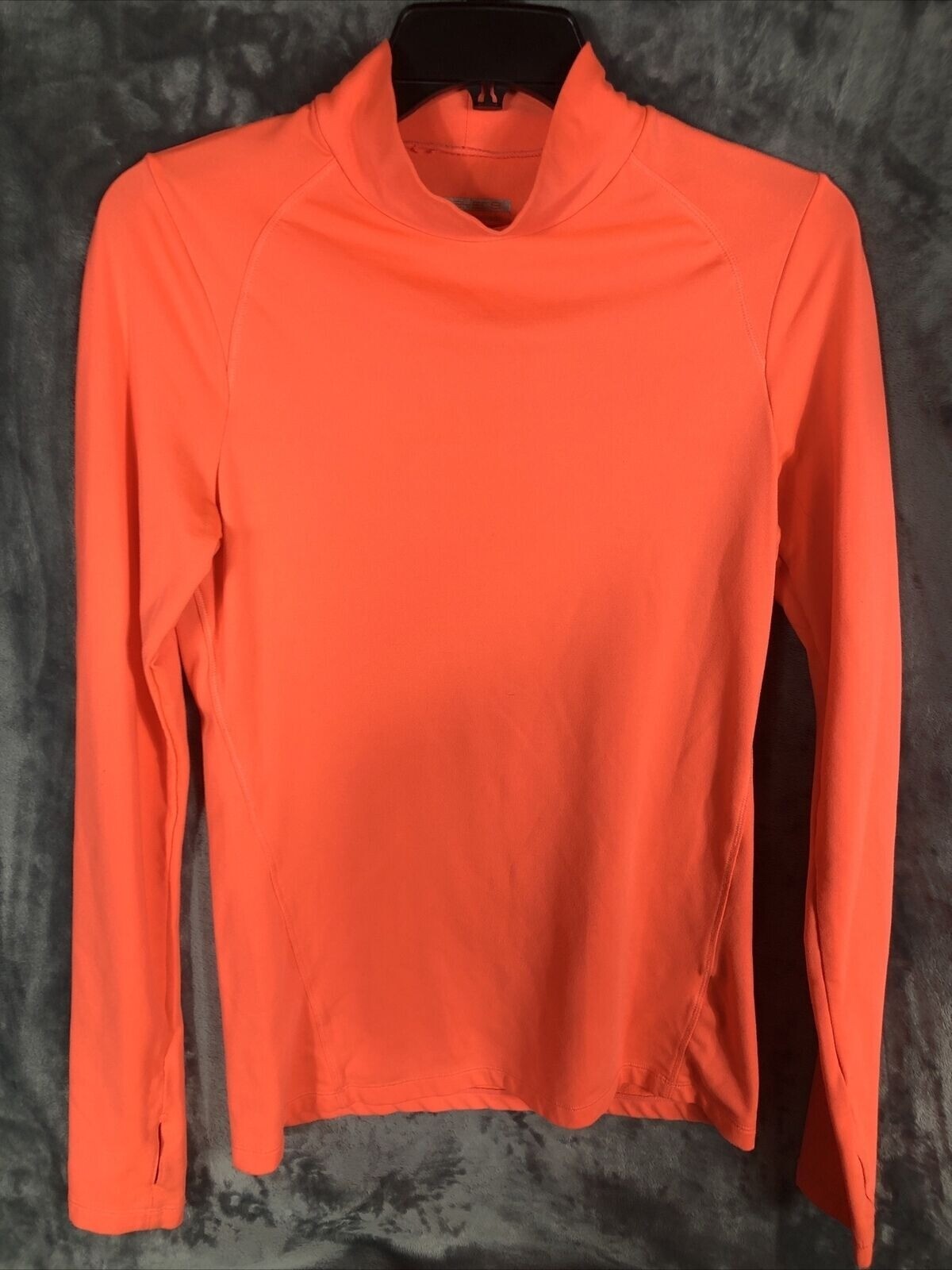 Layer 8 Woman’s Shirt Performance Wear Top Small Orange Polyester Spandex