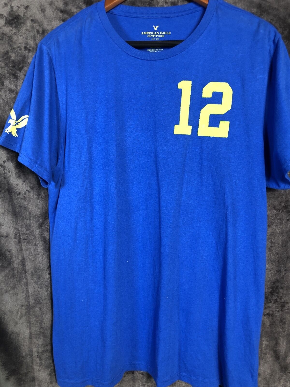 American Eagle Graphic Bold Yellow X-Large Mens T-shirt