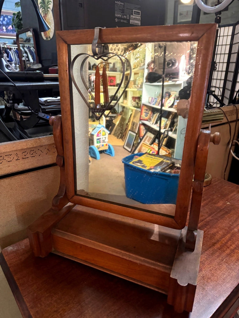 Antique Victorian Mahogany Swing Dressing Mirror, 1860s