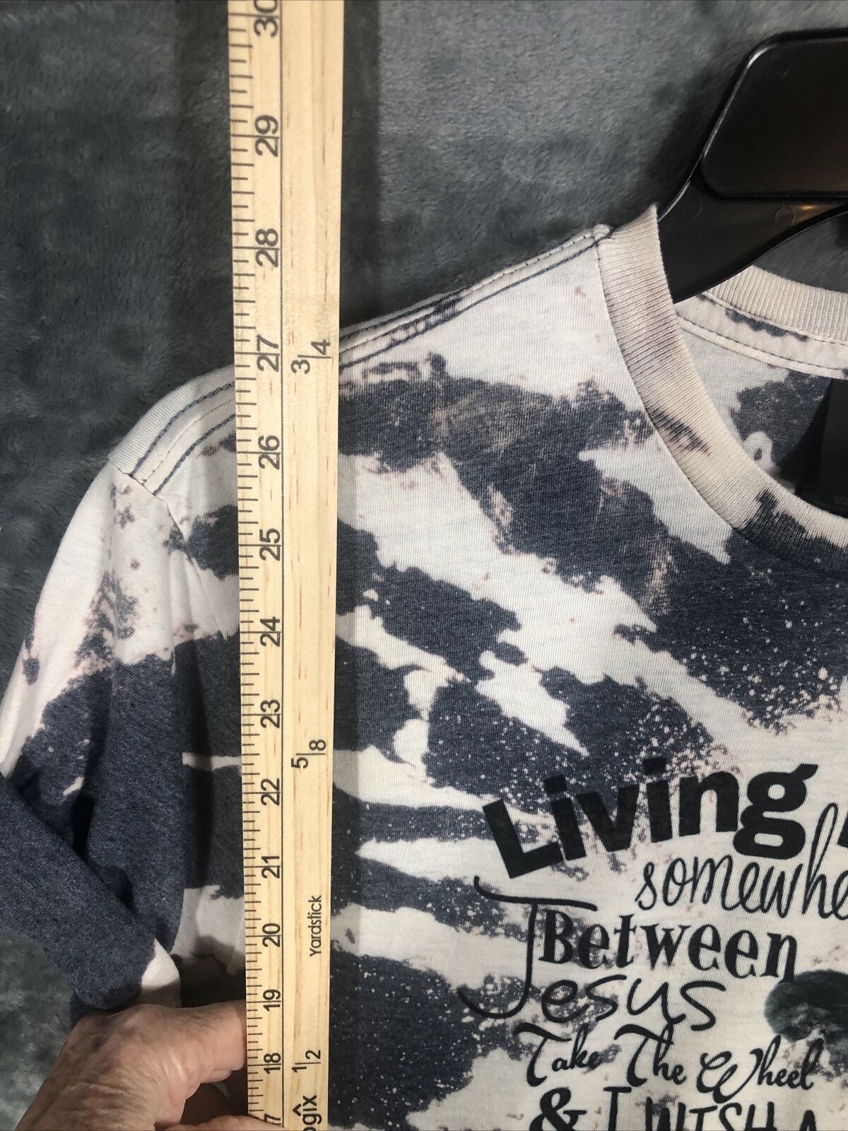 Jesus Women’s T-Shirt Tie Dyed Medium Fun Living Life, I Wish A Heifer Would