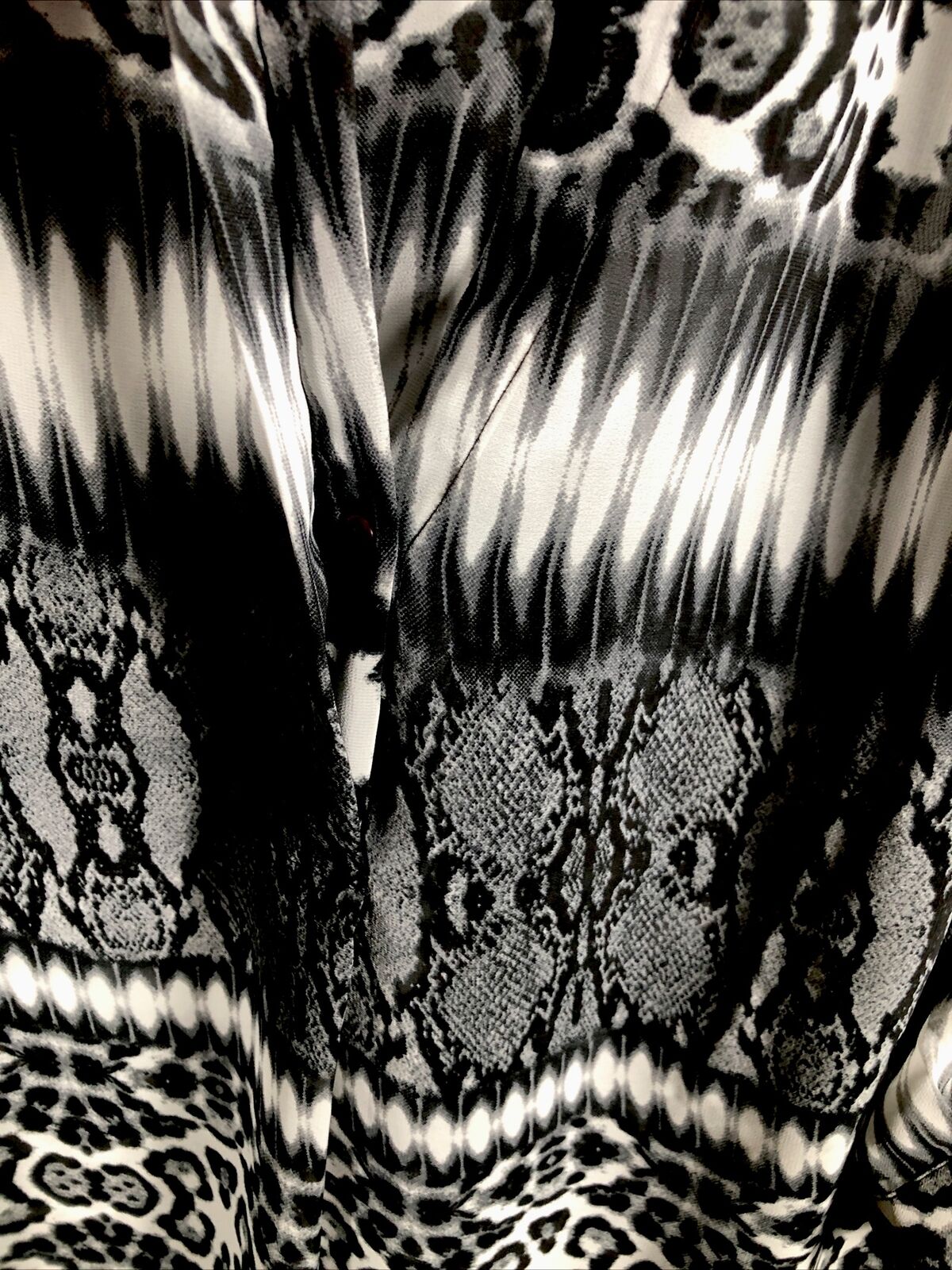 Antilim Femme Women’s Blouse Black & White Top X Large