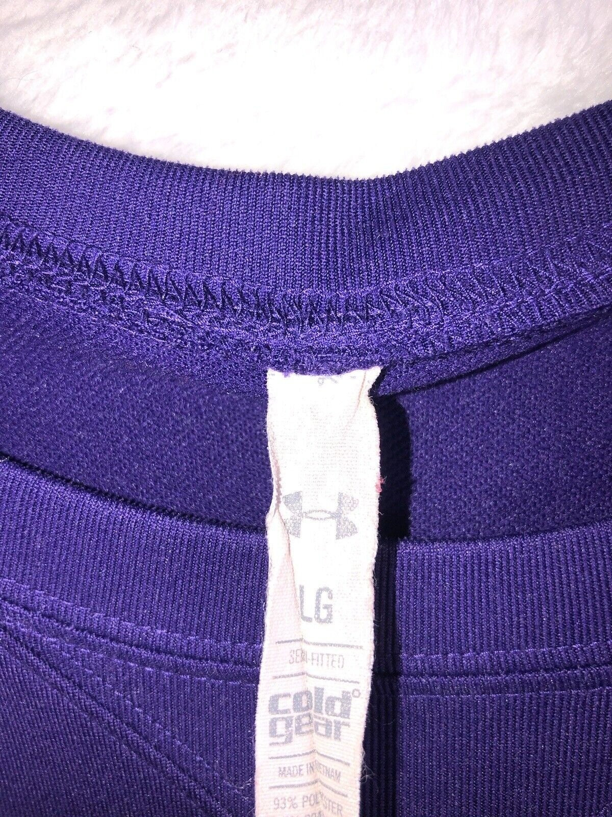 Under Armour Womens Clemson Sweatshirt Size L Purple & Orange Logo