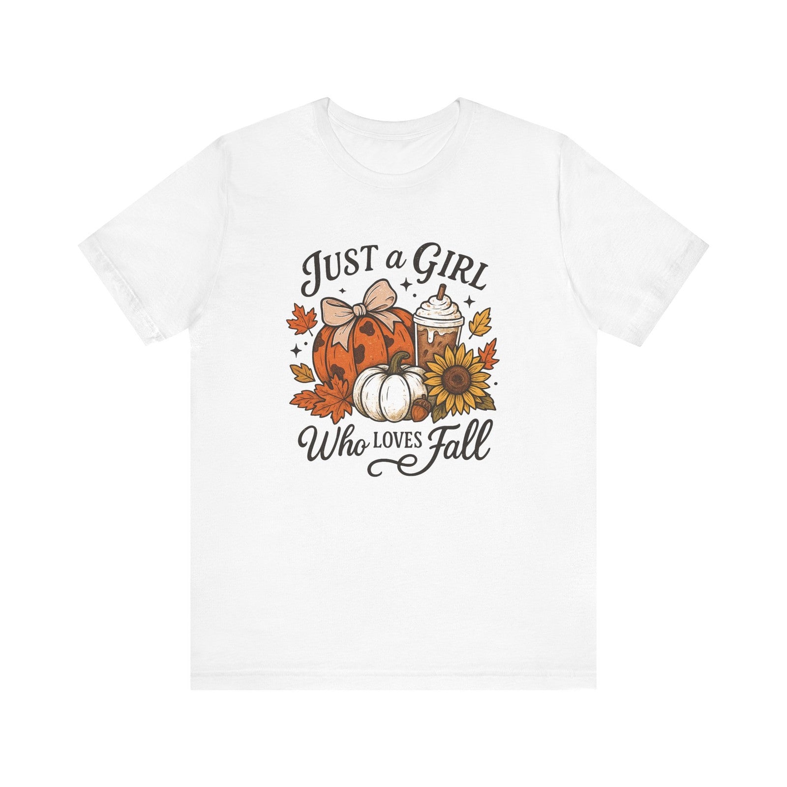 Womans Fall Shirt Just a Girl Who Loves Pumpkin Football And Coquette Bows Top
