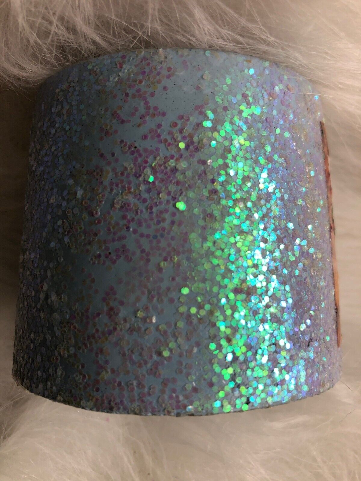 Sheer Elegance Sugar Cookie Scented Candle 8 Oz Iridescent Glitter Soy Wax For H