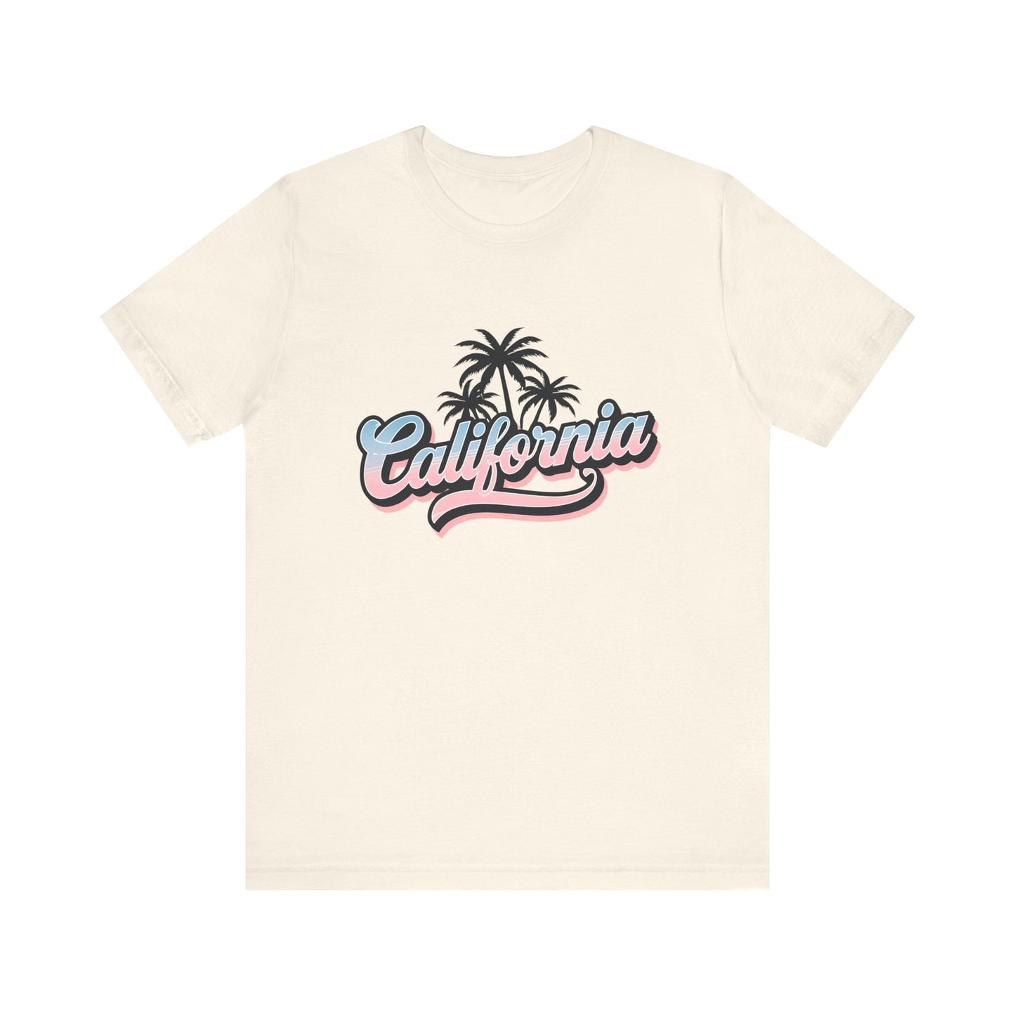 Womans T Shirt Summer California Vibes Tee Shirt Beachwear Palm Tree Top