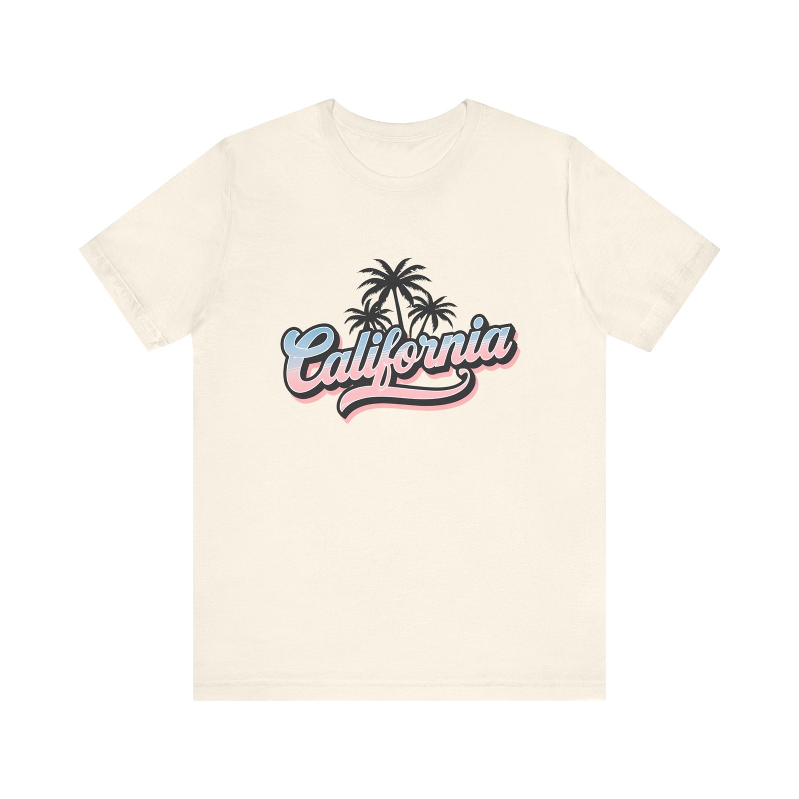Womans T Shirt Summer California Vibes Tee Shirt Beachwear Palm Tree Top