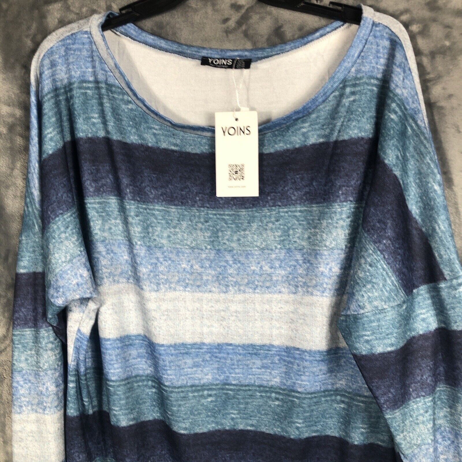 Yoins Woman's Pullover Your Inspiration Shirt Blue Blouse Size Adult XX Large