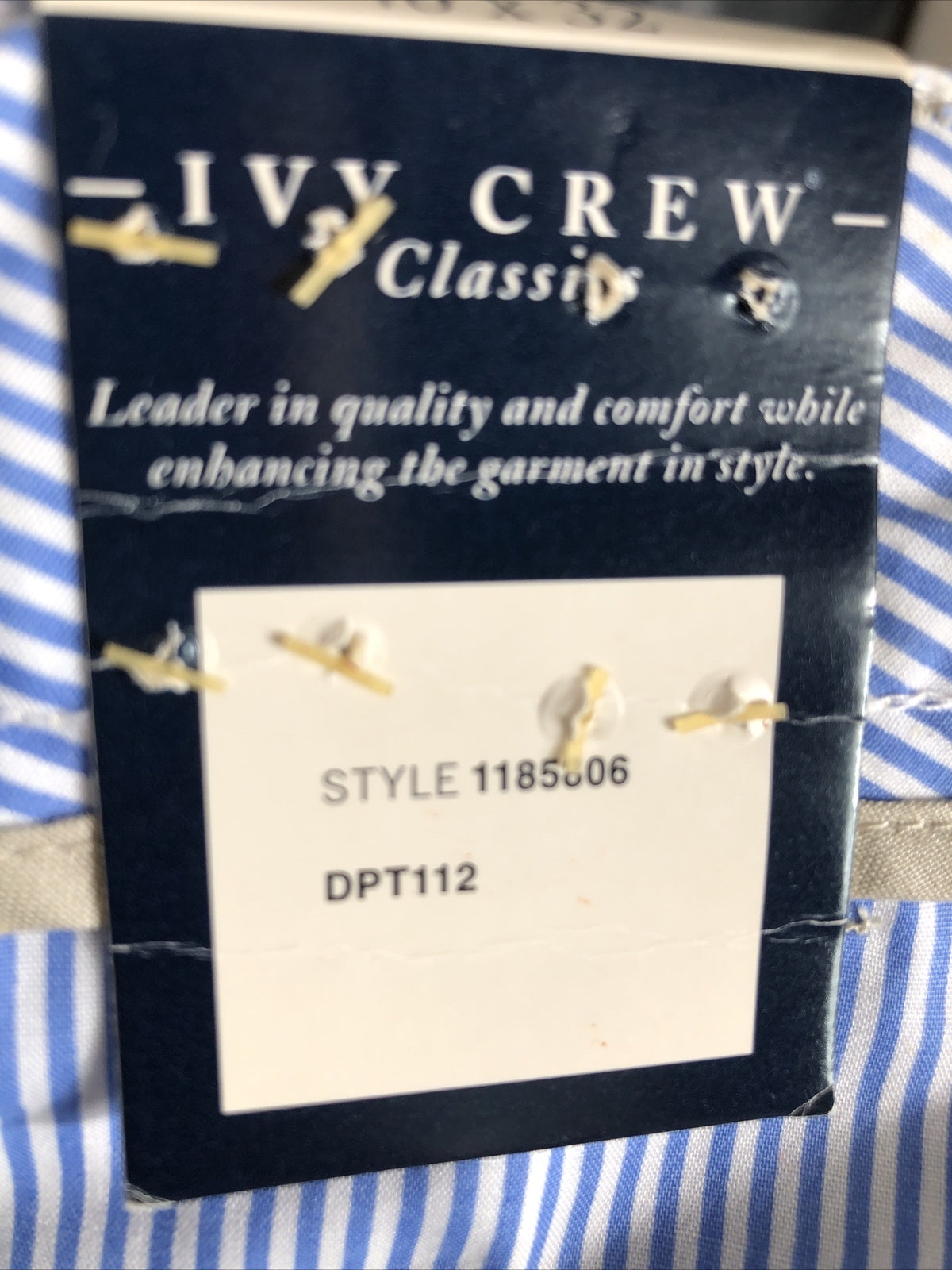 Ivey Crew Men's Classic Pants 2 Pleat Mens Size 46/32