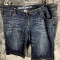 Mossimo Women’s   Shorts Bermuda Denim Size Adult 17 Distressed Stretch Fit 6