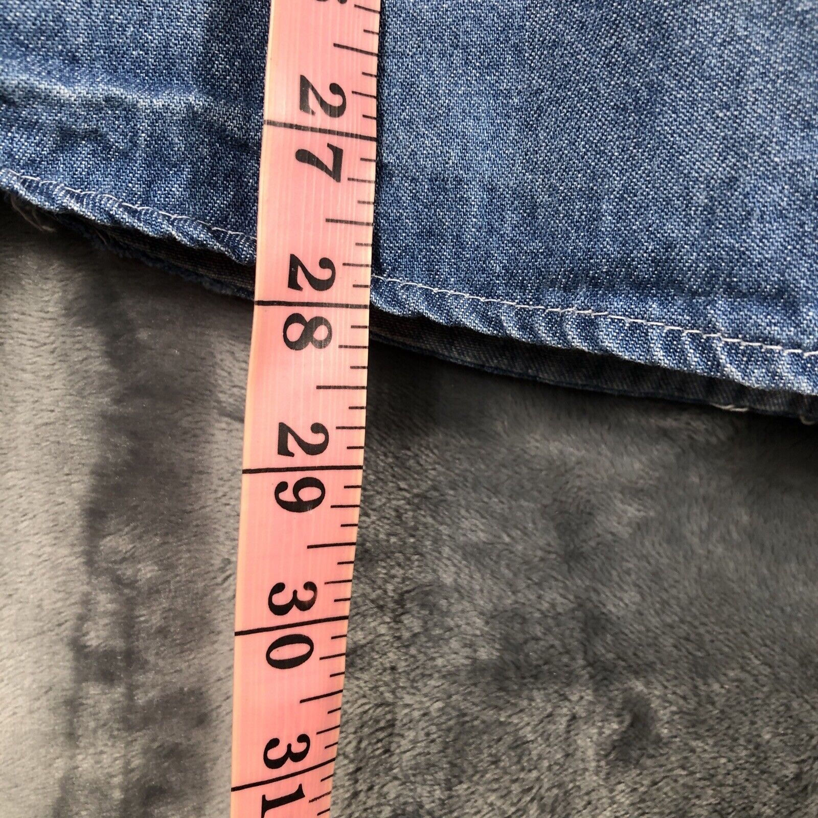 Blue Issue Women’s Button Up Blue Jean Shirt Size L