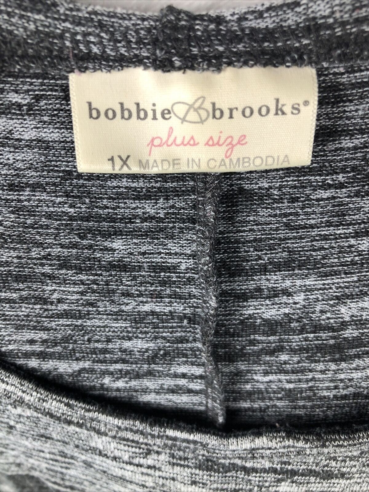 Bobbie Brooks New York Graphic Plus Size 1X Long Sleeve Top