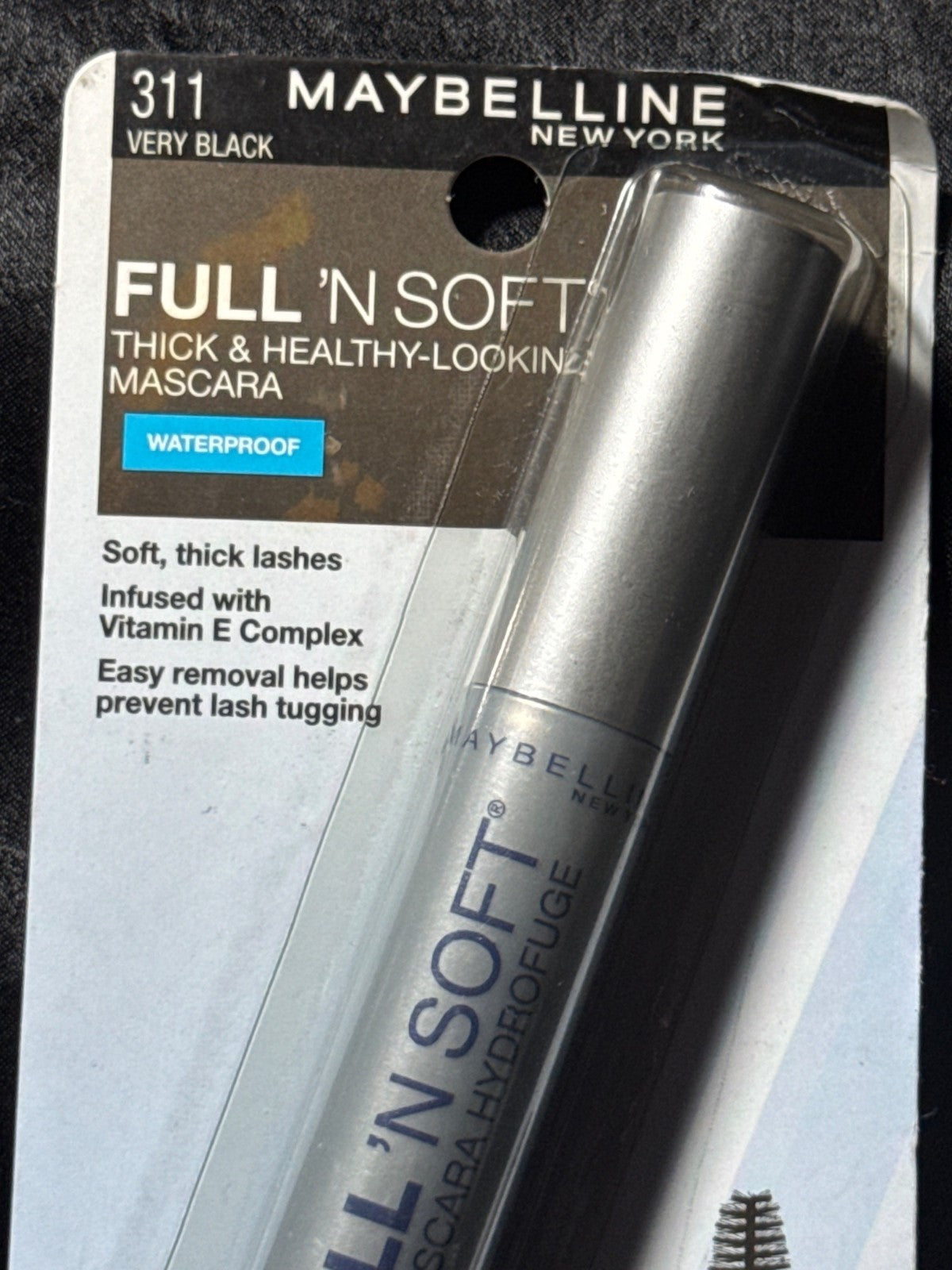 Maybelline Full N Soft Waterproof Mascara 311 Very Black 8.2ml Infused With Vita
