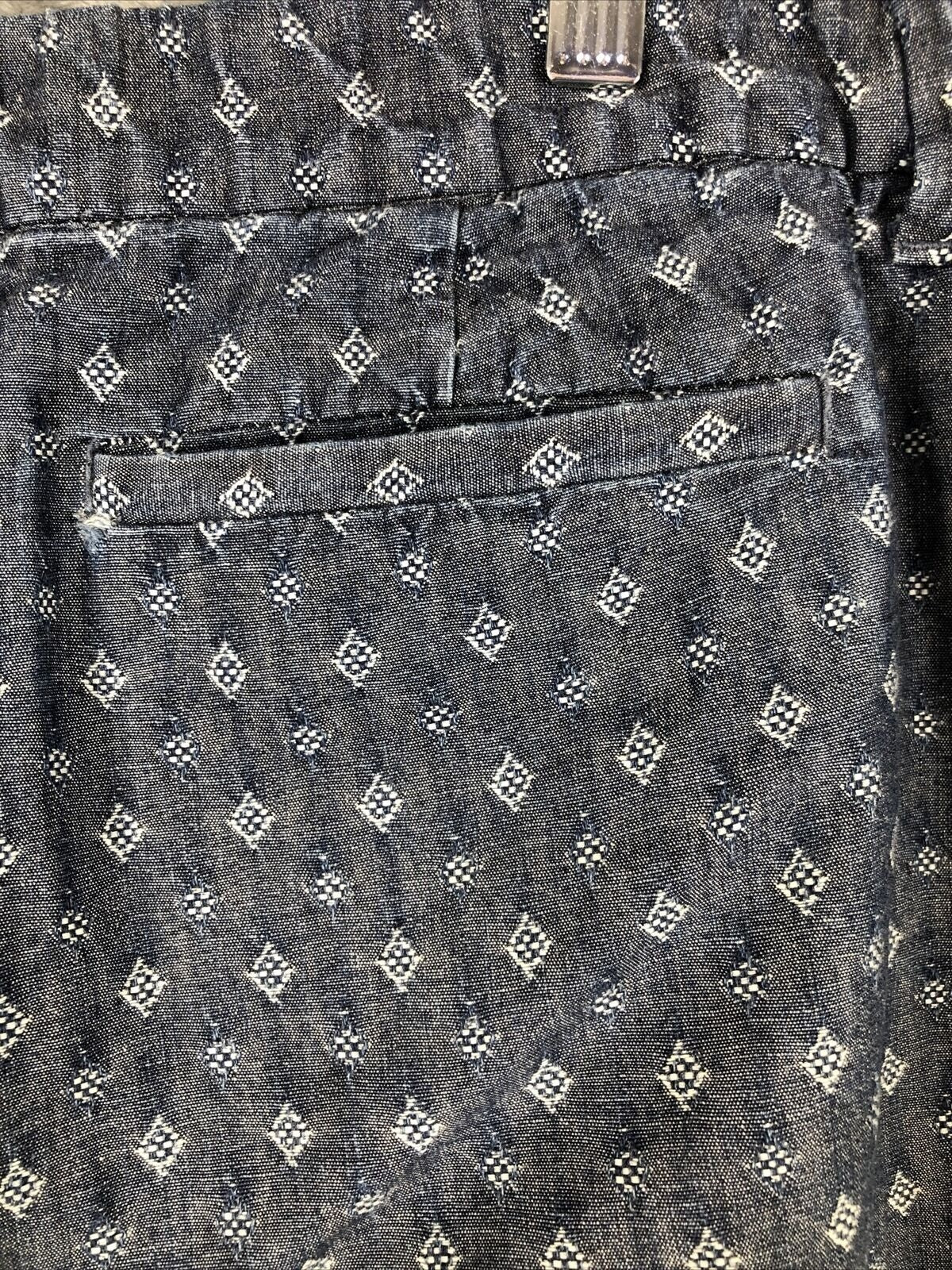 Croft & Barrow Womens Size 18 Blue Patterned Cotton Shorts