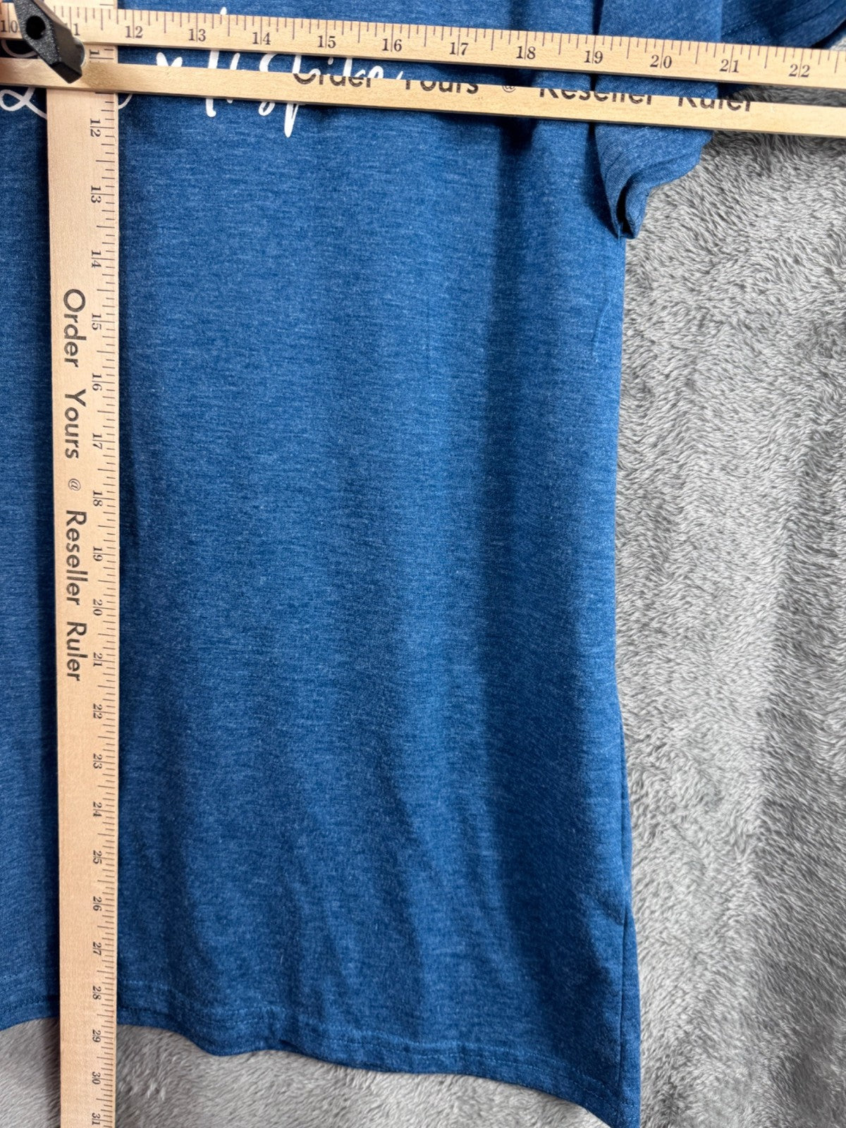 Teach Love Inspire" T-Shirt - Blue Teacher Graphic Tee (Used)