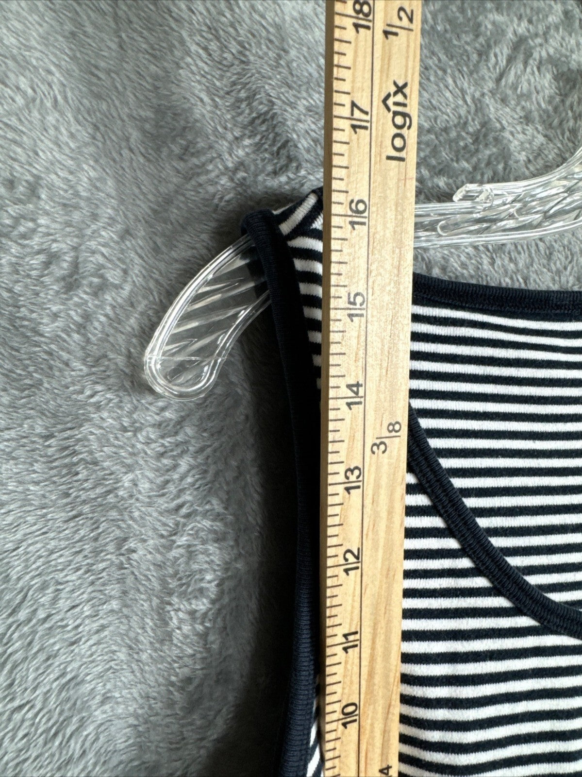 Polo Jeans Co. Woman's Ralph Lauren Black & White Striped Tank Top L 100% Cotton