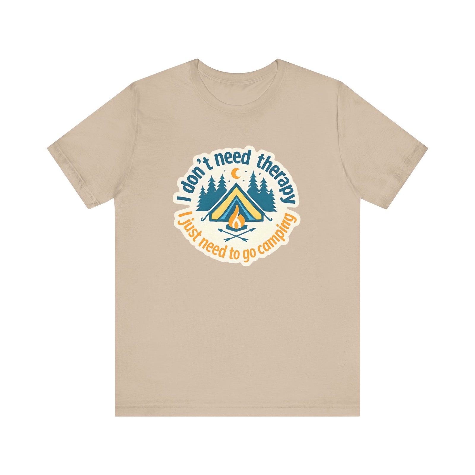 Womans Camping Shirt I dont Need Therapy I Just Need To Go Camping 