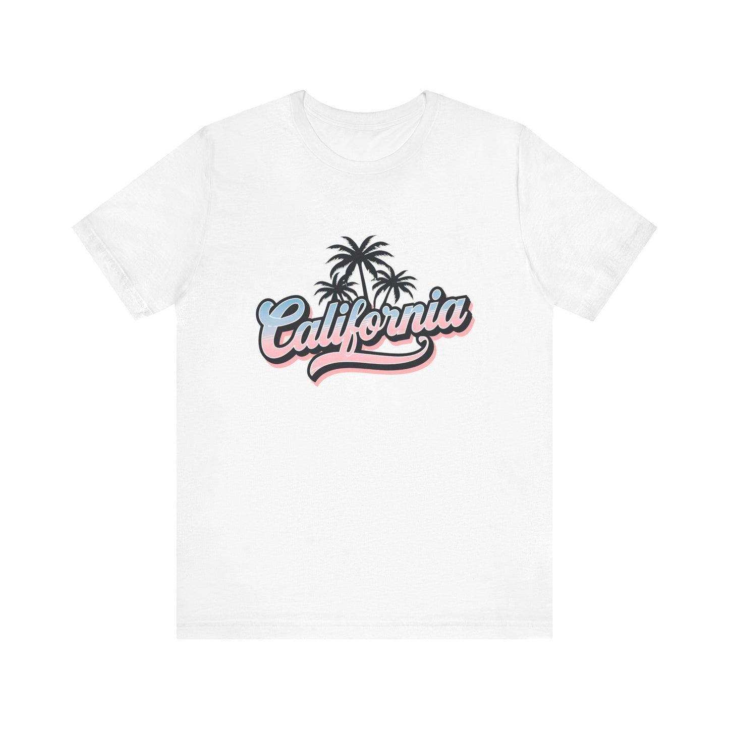 Womans T Shirt Summer California Vibes Tee Shirt Beachwear Palm Tree Top