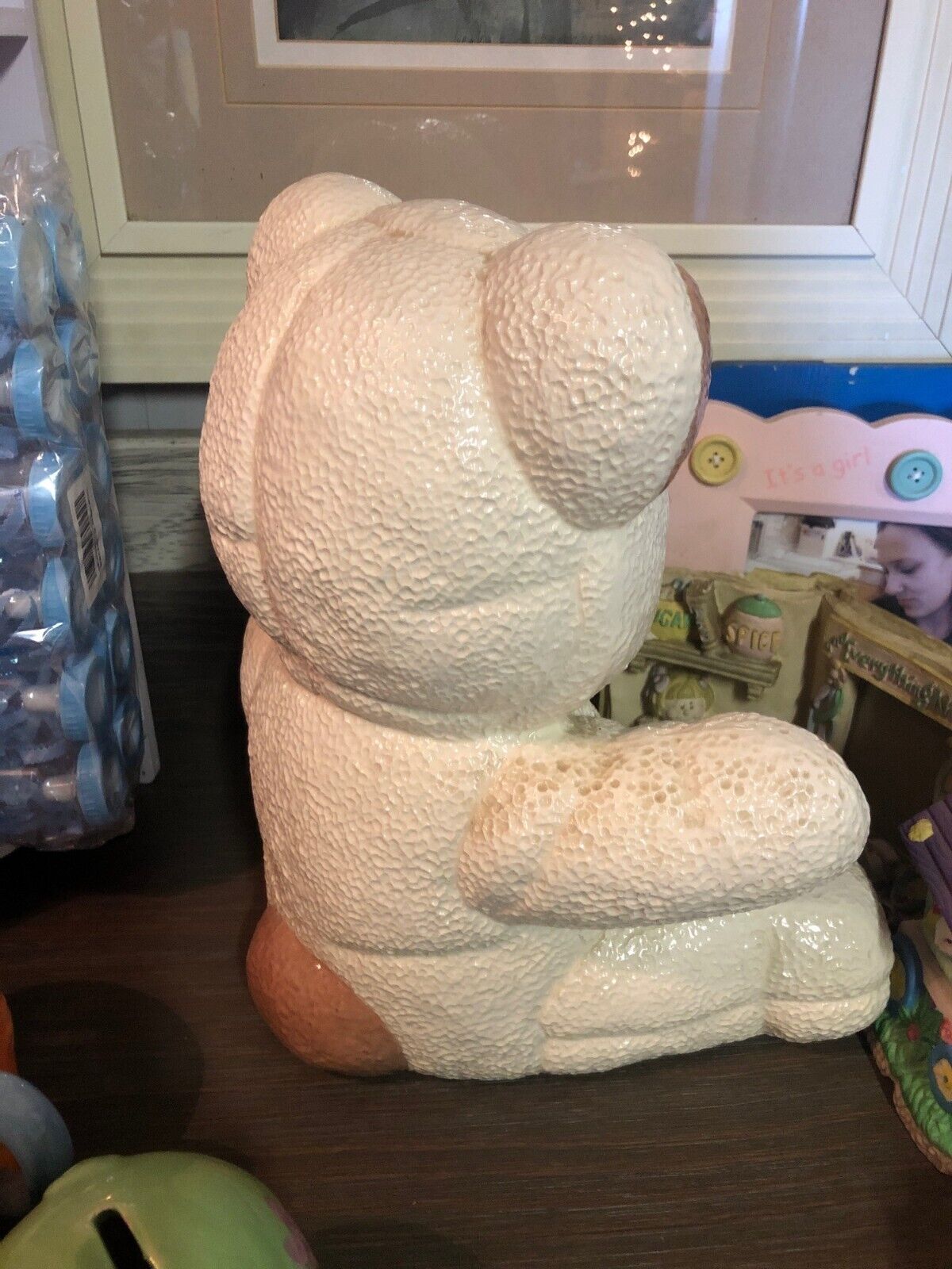 Ceramic Teddy Bear Figurine