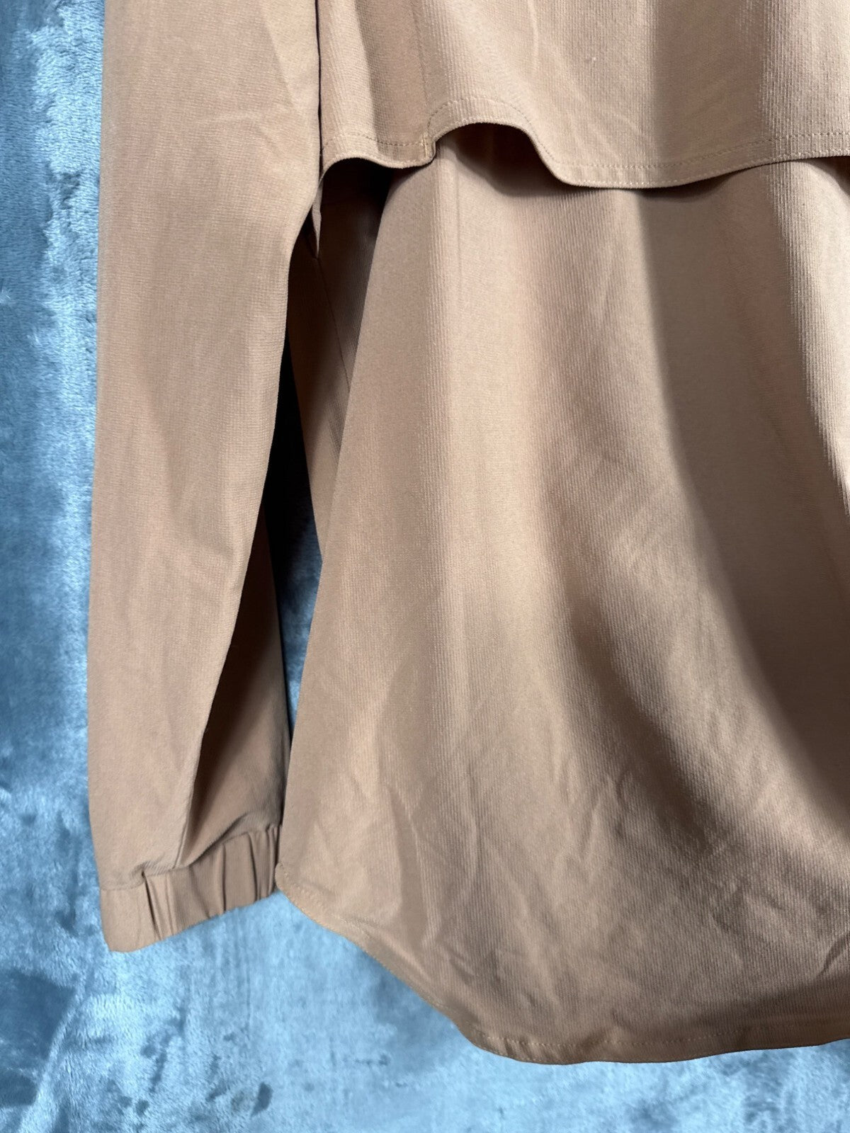 Lato Mens Brown Jacket Rpet/Spandex With Snap Closures & Elastic Cuffs