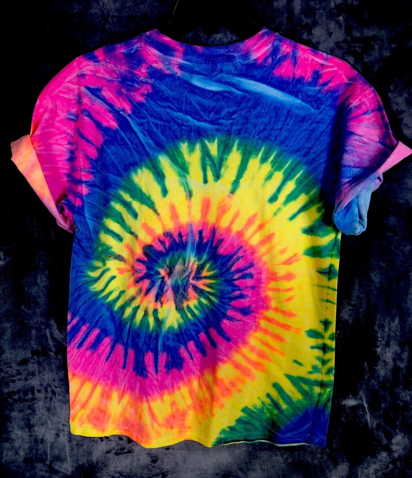 Unisex Tie-Dyed Hippie Swirl Arizona T-Shirt Size Adult Medium
