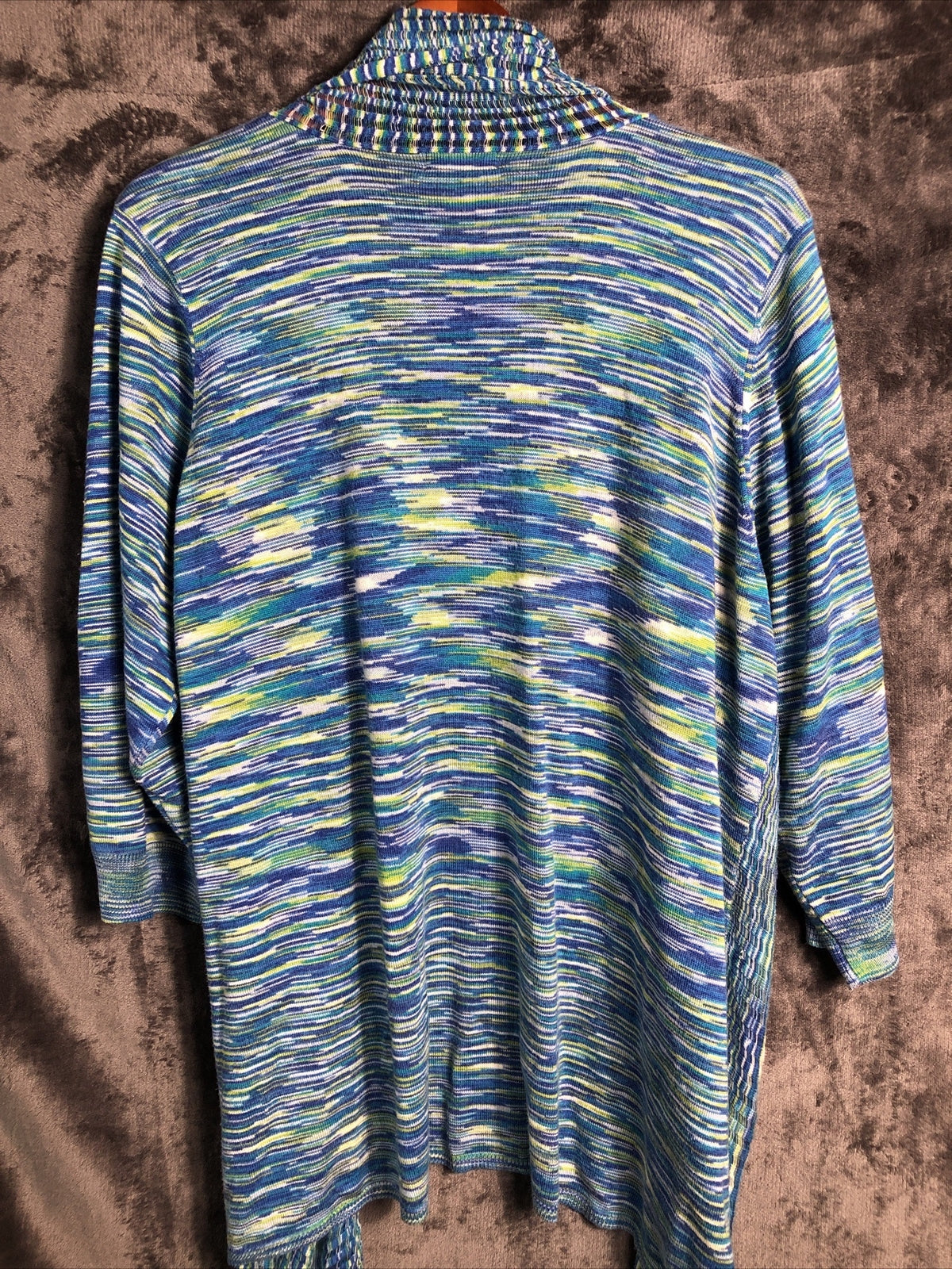 Carole Little Womans Cardigan Blue Green Women’s Size 3X