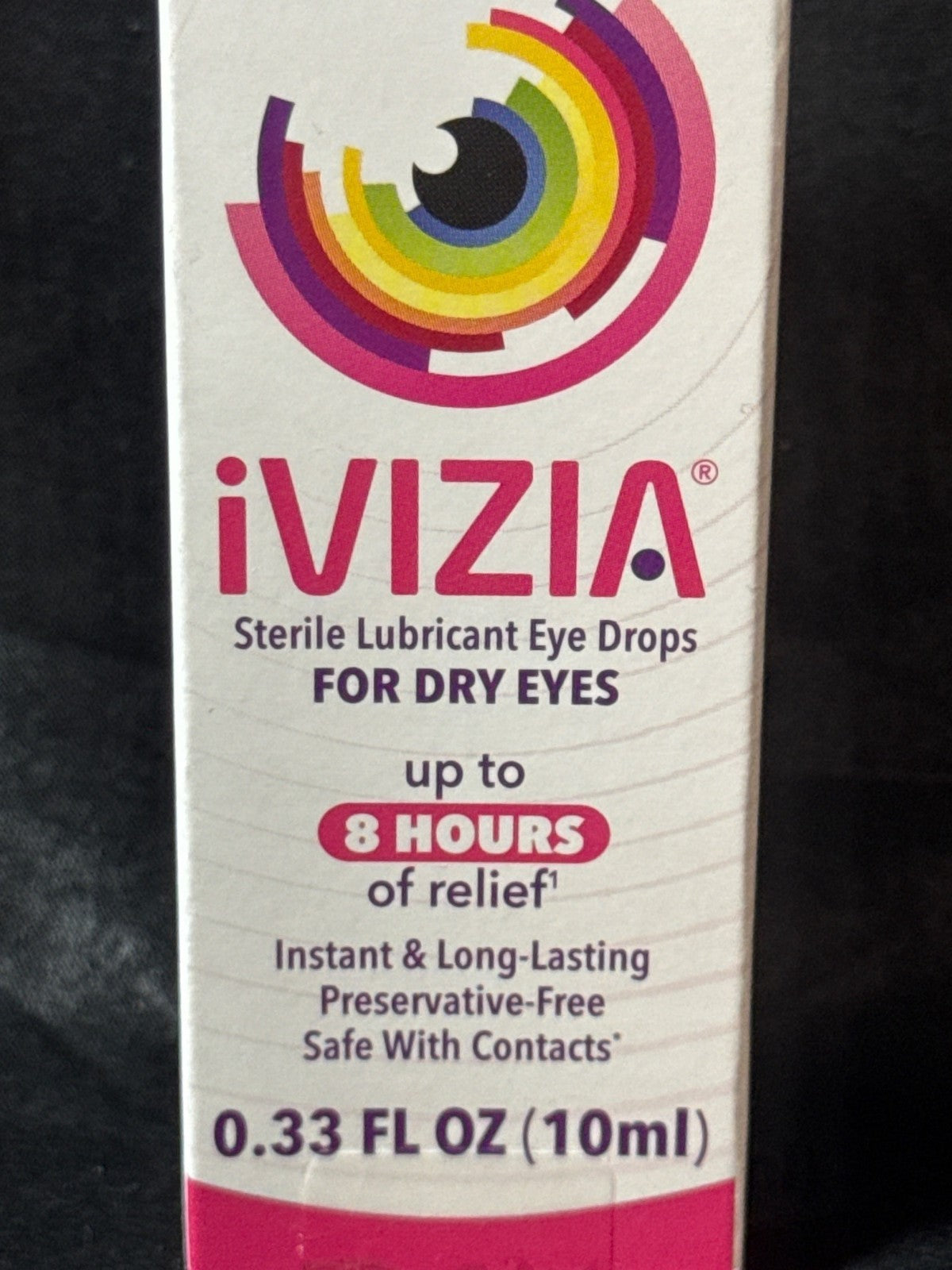 Ivizia Sterile Lubricant Eye Drops For Dry Eyes 10ml Up To 8 Hours Of Relief