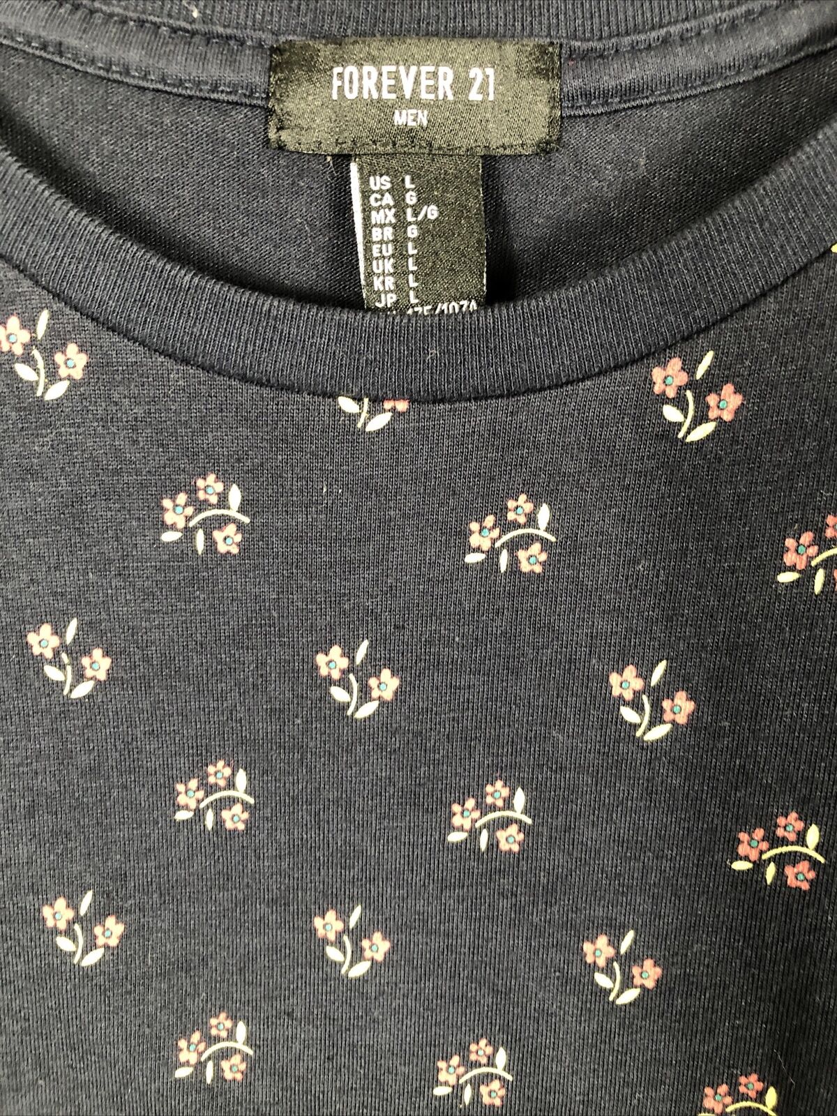 Forever 21 , Men L , Floral Detail