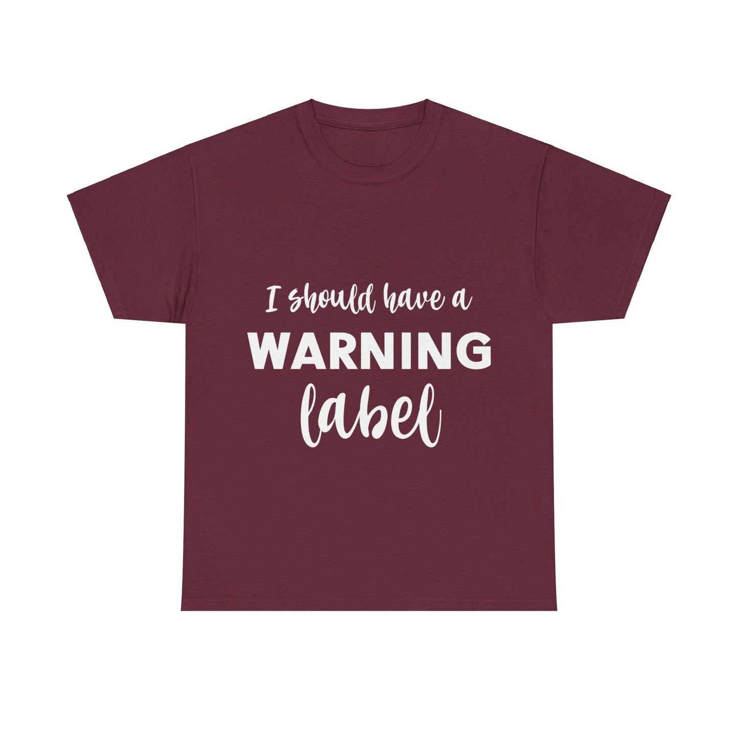 Funny Woman's T Shirt I Should Have Came With A Warning  Label Woman's Fun Shirt