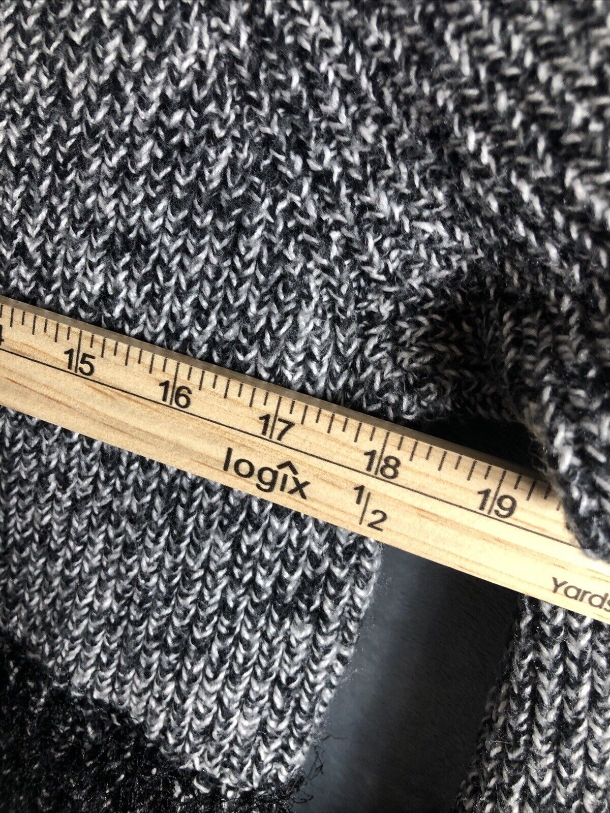 Woman's Black and White Sweater Fuzzy Trim Sleeves and Waist Size Small