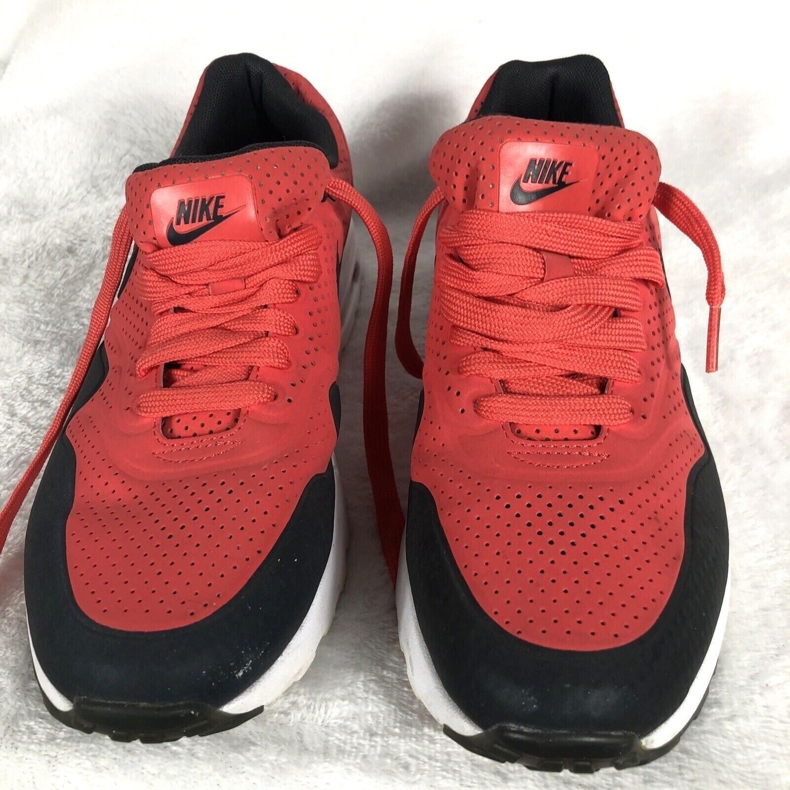 Nike Air Max Shoes Red & Black Perforated Sneakers