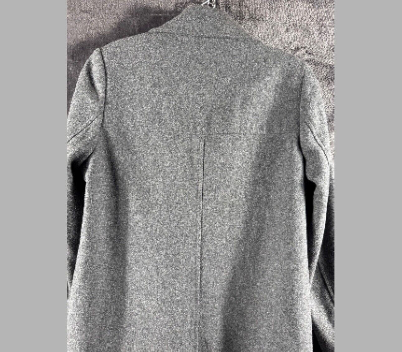 Old Navy Womens Coat Gray Wool Blend Double Breasted Peacoat Size S