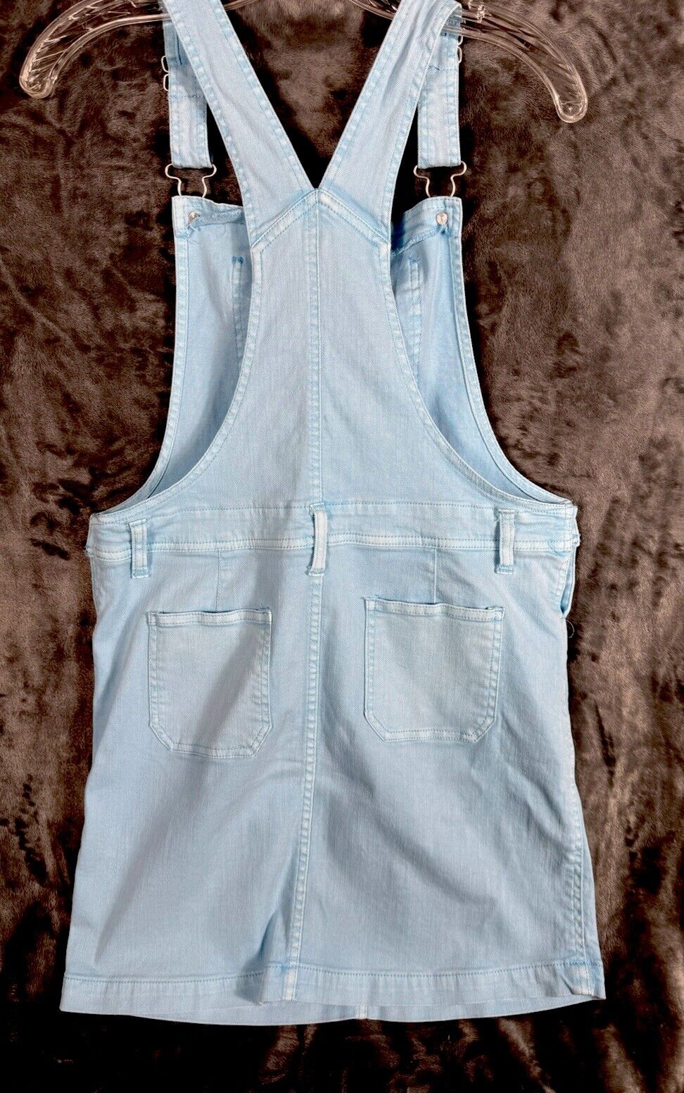 Art Class Women’s Denim Overalls 2X Large Size 18 Stretch Pastal Blue