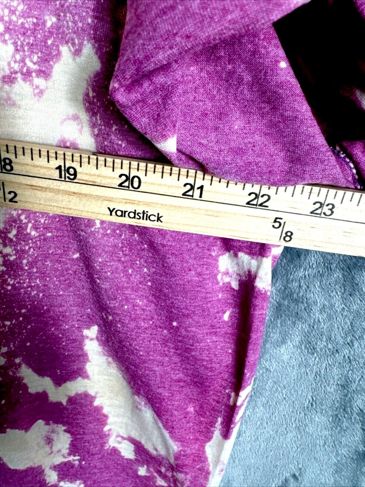 Women’s Shirt Good Vibes Only Tie-Dye Bleached Purple Size Extra Large