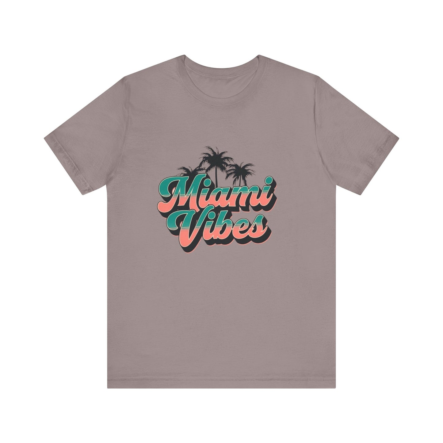 Womans T Shirt Miami Vibes Summer Fun Beach Tropical Getaways Vacation Apparel