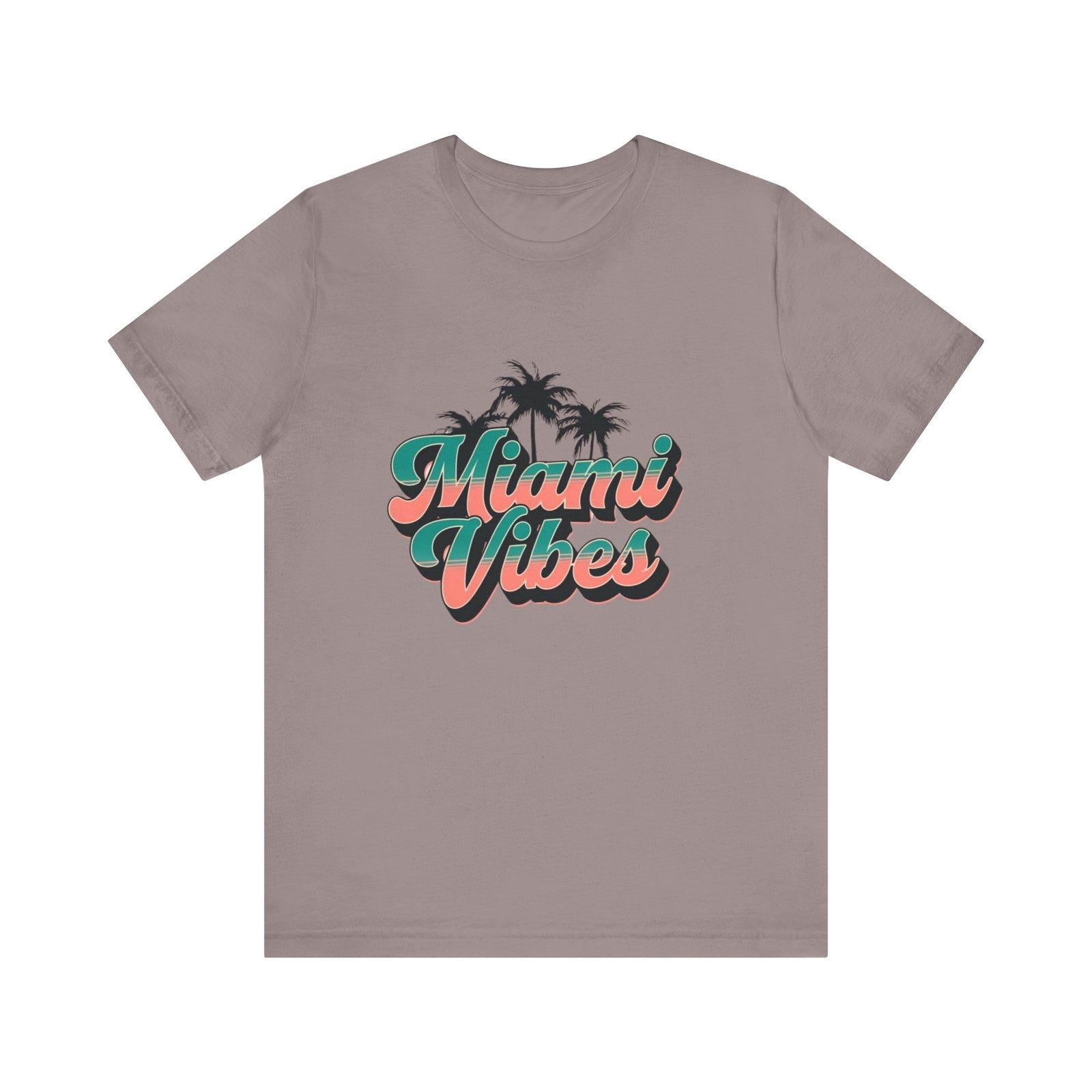 Womans T Shirt Miami Vibes Summer Fun Beach Tropical Getaways Vacation Apparel