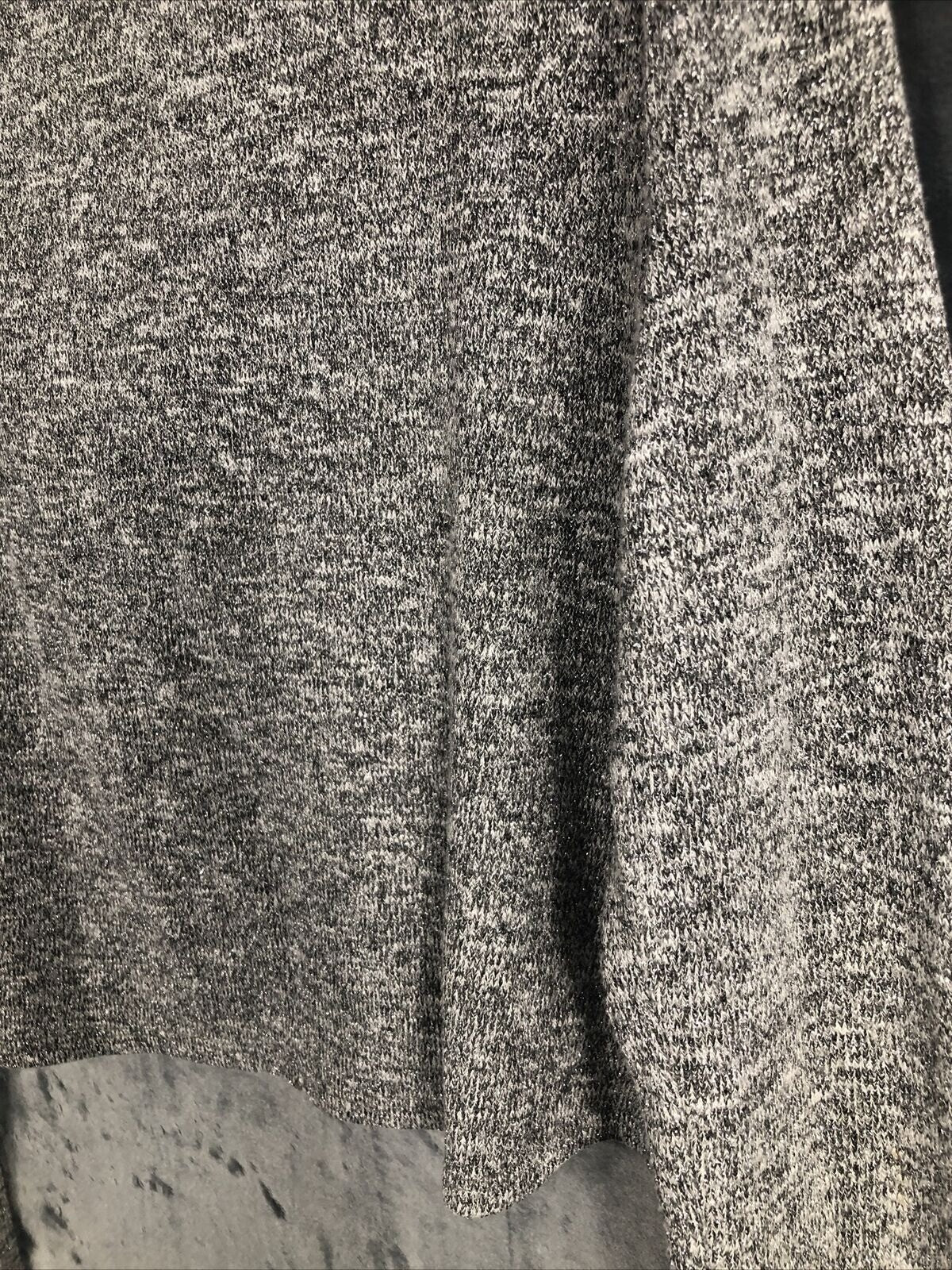 White House Black Market Woman's Sweater Gray Cowl Neck Knit Size Adult Medium