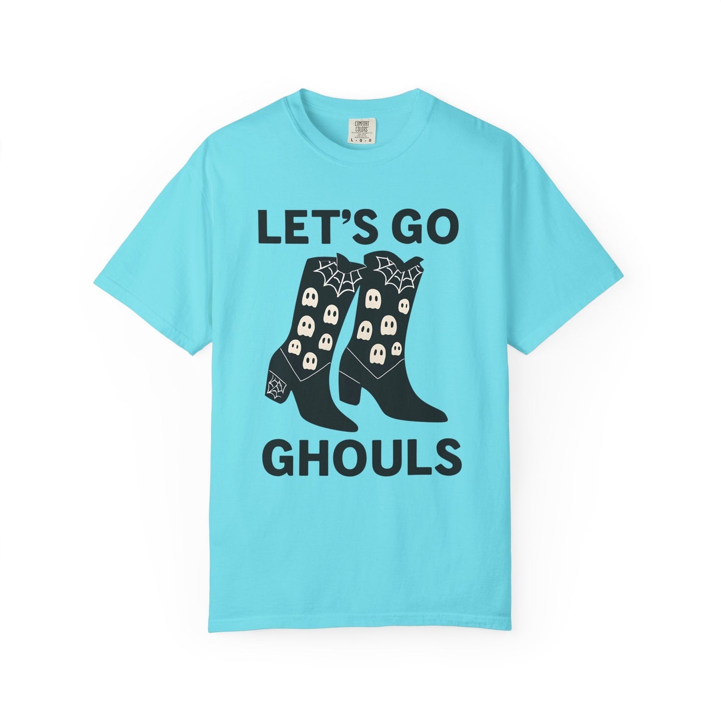 Comfort Colors Womens T Shirt Lets Go Ghouls Shirt Spooky Tee Halloween Top