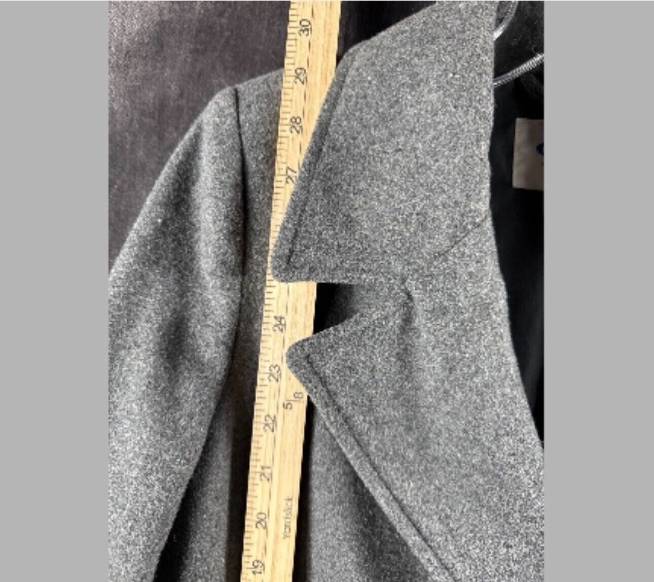 Old Navy Womens Coat Gray Wool Blend Double Breasted Peacoat Size S