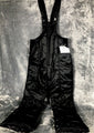 Swiss Alps Snow Bib Overalls Black Nylon & Polyester Size 12  Adjustable