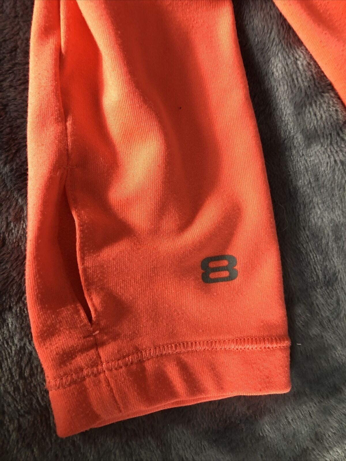 Layer 8 Woman’s Shirt Performance Wear Top Small Orange Polyester Spandex