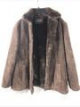 Guess Coat Woman’s Brown Suede Long Sleeve Casual Overcoat Size Adult Large