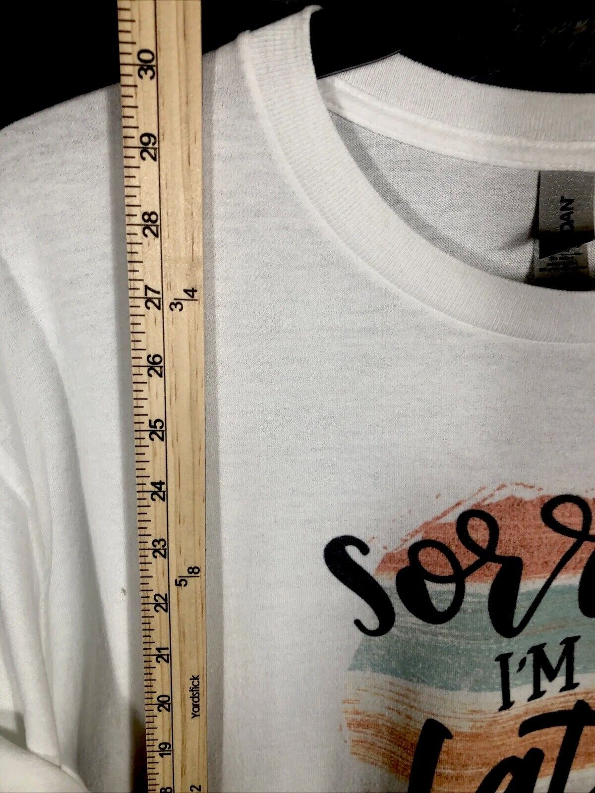 Sorry I’m Late I Didn’t Want To Come Women’s T-Shirt Size Large Sarcastic Fun