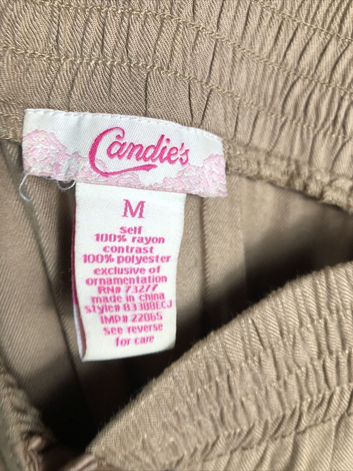 Candies Sleeveless Jumpsuit Buckles pockets Utility cargo Brown Women’s Size M