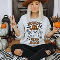 Womens Halloween Sweatshirt Howdy Boo Shirt Cute Western Fall Cozy Graphic Top