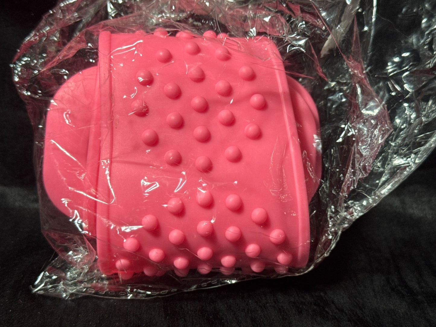 Silicone Massage Bath Brush Body Scrubber Pink