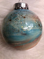 Hand-Painted Galaxy-Inspired Glitter Glass Ornament