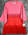 Spike Sports XL Pink & Red Ombré T-Shirt With Tribal Print Design Unisex