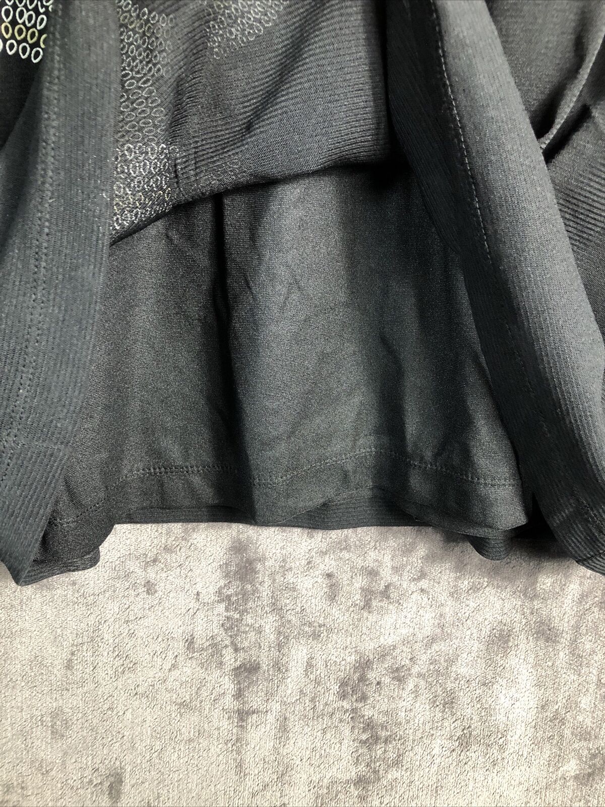 Access Blouse  Gold Sliver Black Double Lining Women’s  Size  X-Large