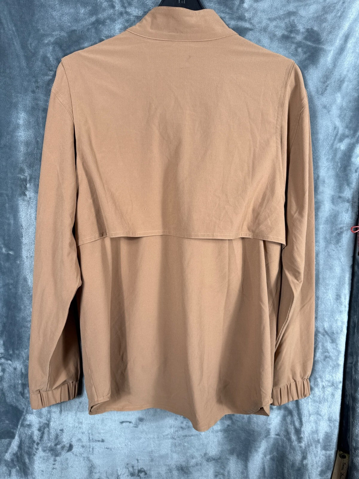 Lato Mens Brown Jacket Rpet/Spandex With Snap Closures & Elastic Cuffs